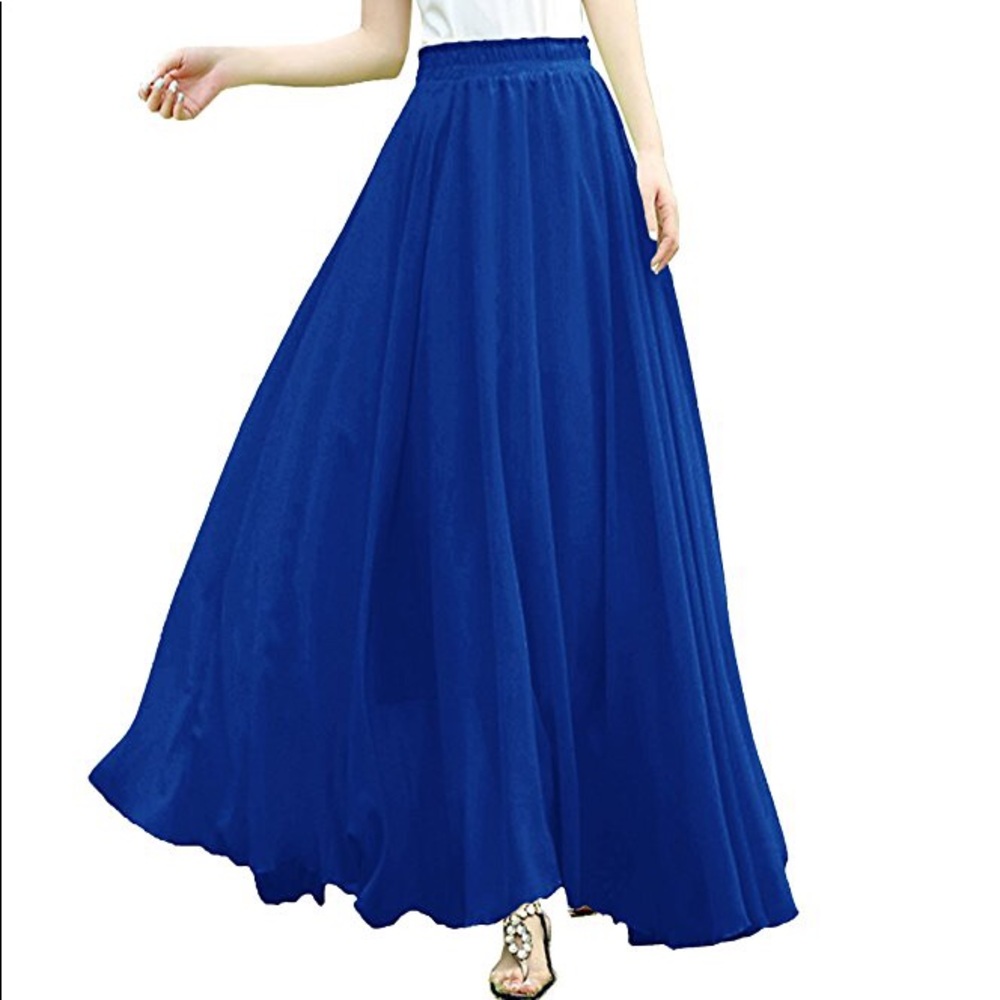 Flowy full length skirts
